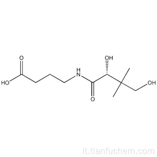 Acido butanoico, 4 - [[(2R) -2,4-diidrossi-3,3-dimetil-1-oxobutil] ammino] - CAS 18679-90-8